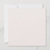 Chic Blue Floral Greenerity Wedding Save the Date (Rückseite)