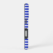 Chic Blue Geometric Phone Case iPhone 16 Hülle (Rechte Seite)