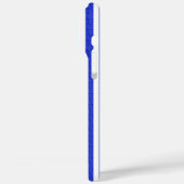 Chic Blue Geometric Stripes Case-Mate iPhone Hülle (Rückseite / Links)