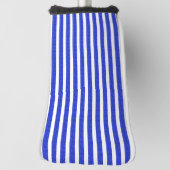 Chic Blue Geometric Stripes Golf Head Cover Headcover (Rotieren 90)