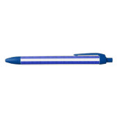 Chic Blue Geometric Stripes Kugelschreiber (Oberseite)