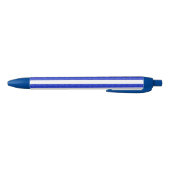 Chic Blue Geometric Stripes Kugelschreiber (Unterseite)