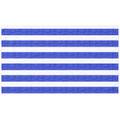 Chic Blue Geometric Stripes Tablecloth Tischdecke (Vorderseite (Horizontal))