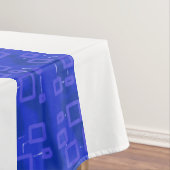 Chic Blue Geometric Stripes Tablecloth Tischdecke (Beispiel)