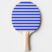 Chic Blue Geometric Stripes Tischtennis Schläger (Vorderseite)
