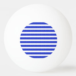 Chic Blue Geometric Stripes Tischtennisball
