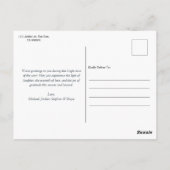 Chic Blue Gold Happy Holidays Foto Postkarte (Rückseite)