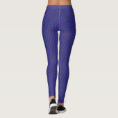 Chic Blue Helix Muster Leggings (Rückseite)