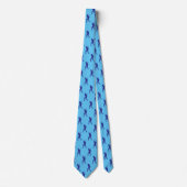 Chic Blue Ice Hockey Sport Neck Tie Krawatte (Vorderseite)