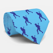 Chic Blue Ice Hockey Sport Neck Tie Krawatte (Gerollt)