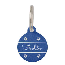 Chic Blue Imitats Glitzer Individuelle Katze