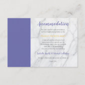 Chic Blue Irises Floral Wedding Unterkunft Encl Begleitkarte (Vorderseite)