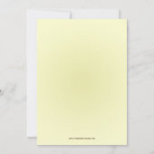 Chic blue mason jar florale Babydusche Einladung (Rückseite)