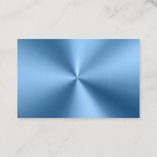 Chic Blue Metallic moderne Visitenkarte