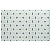 Chic Blue Minze Tribal Diamant Muster Stoff (Fat Quarter (45,7 x 55,9 cm))