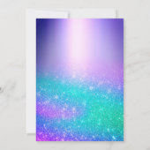 Chic blue ombre Glitzer Tropfen Weihnachten Neues  (Rückseite)