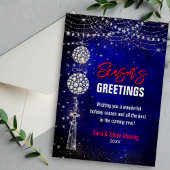 Chic Blue Ornaments Glitzer Weihnachten Neues Jahr