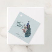 Chic Blue Peacock Vielen Dank Geschenkanhänger (Beispiel)