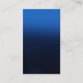 Chic Blue Personal Trainer Fitness Business Card Visitenkarte (Rückseite)