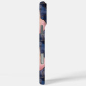 Chic Blue Pink Abstrakt Case-Mate iPhone Hülle (Rückseite / Rechts)