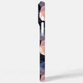 Chic Blue Pink Abstrakt Case-Mate iPhone Hülle (Rückseite / Links)