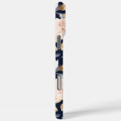 Chic Blue Pink Abstrakt Floral Case-Mate iPhone Hülle (Rückseite / Rechts)
