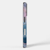 Chic Blue Pink Gold Agate Marble Case-Mate iPhone Hülle (Rückseite / Rechts)