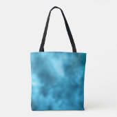 Chic Blue Pink Iridescent Glitzer Monogramm Tasche (Rückseite)