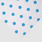 Chic Blue Polka dots Tissue Paper Seidenpapier (Detail)
