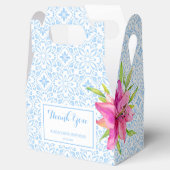 Chic Blue Portugiesisch Azulejo Mosaic Lily Vielen Geschenkschachtel (Geöffnet)