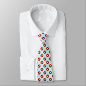 Chic Blue Red Black Pattern Krawatte (Gebunden)