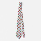 Chic Blue Red Black Pattern Krawatte (Vorderseite)