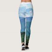Chic Blue Ridge Mountains Fotografie Stilvolle Yog Leggings (Rückseite)