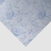 Chic Blue Rose Blütensilber Schimmer Seidenpapier (Ausschnitt)