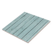 Chic Blue Rustic Wood Fliese (Seite)