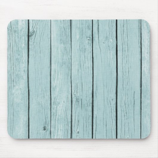 Chic Blue Rustic Wood Mousepad (Vorne)