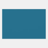 Chic Blue Silver Bows Glitzer Weihnachten Geschenkpapier Set (Vorderseite 2)