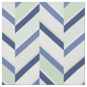 Chic blue und grün geometrisch Zickzack Muster Stoff (Nahaufnahme)