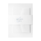Chic Blue und White Hydrangea Wedding Einladungsbanderole (Vorderseite Beispiel)