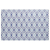 Chic blue und white ikat tribal diamond pattern stoff (Fat Quarter (45,7 x 55,9 cm))