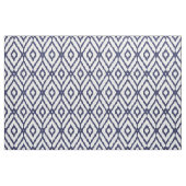Chic blue und white ikat tribal diamond pattern stoff (Fat Quarter (45,7 x 55,9 cm))