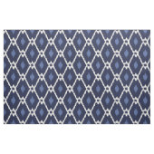 Chic blue und white ikat tribal diamond pattern stoff (Fat Quarter (45,7 x 55,9 cm))
