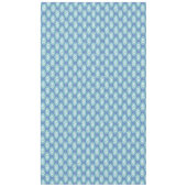 Chic Blue Vintag Periwinkle Blumenmuster Tischdecke (Vorderseite)