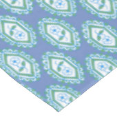 Chic Blue Vintag Periwinkle Blumenmuster Tischdecke (Schrägansicht)