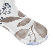 Chic Blue Watercolor Blume Cutting Board Schneidebrett (Ecke)