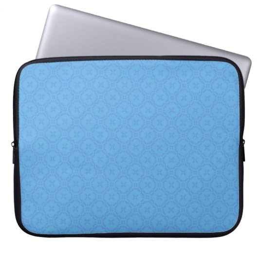 Chic Blue Welsh TapestPattern Laptopschutzhülle (Vorderseite)