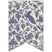 Chic Blue & White Fantasy Halloween Wimpelkette (Zweite Fahne)