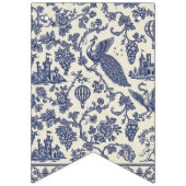 Chic Blue & White Fantasy Halloween Wimpelkette (Dritte Fahne)