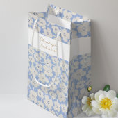 Chic Blue & White Petit Fleur Paper Napkin Kleine Geschenktüte