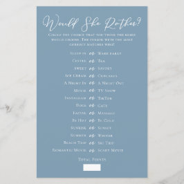 Chic Blue würde eher Brautparty spielen